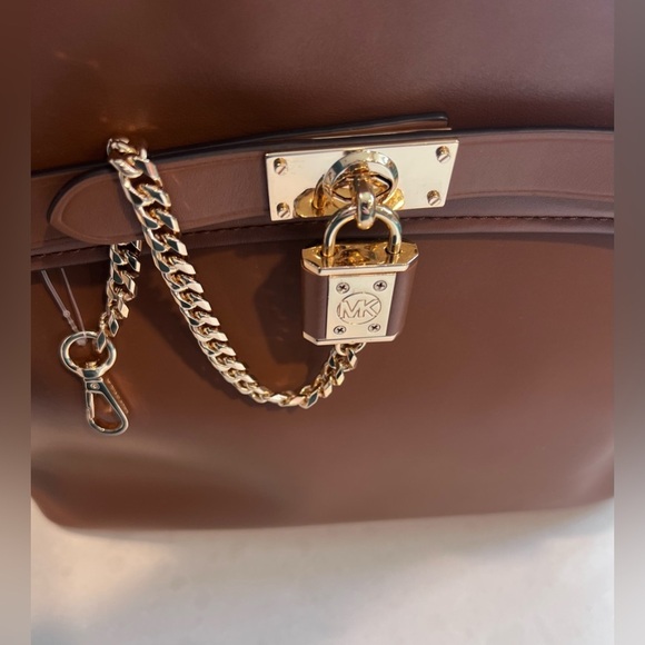 Authentic Michael Kors Hamilton Legacy Large Logo Belted‎ Satchel Lugagge - Picture 8 of 8